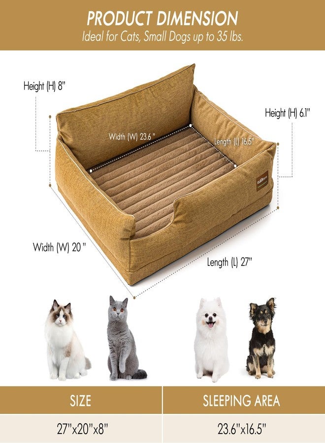 ClevaHome Comfort Orthopedic Dog Sofa Bed for Small Dogs and Cats – Water-Resistant, Washable Cover & Nonslip Bottom, Orthopedic Egg-Crate Foam Design - Image 3
